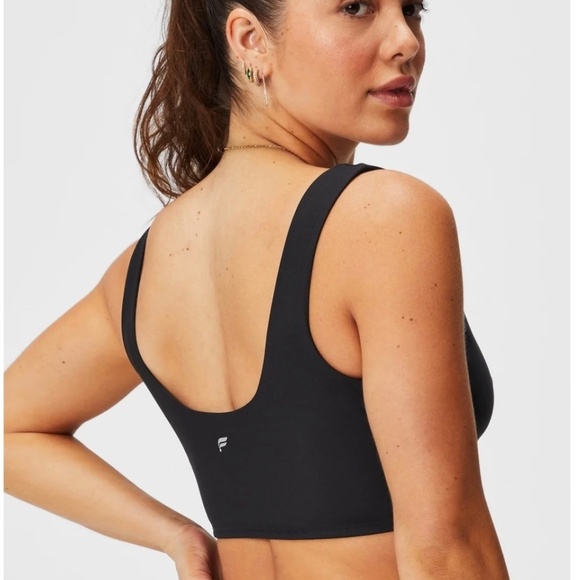 Fabletics Womens Low Impact Crossover Sports Bra Black Stretch Unpadded Sz Small - Picture 11 of 11